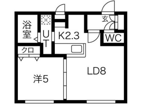 デイズ発寒南の物件間取画像